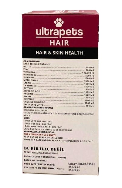 Ultrapets HAIR&SKIN HEALTH 100ml