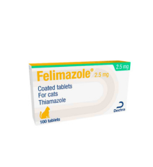 Felimazole® Coated Tablets (methimazole/Thiamazole) 2.5mg 100 Tabs