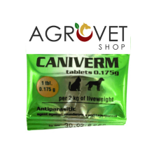 CANIVERM Dewormer tablets 0.175 g for cats