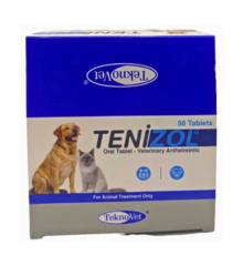 Teknovet Tenizol Pet Oral Tablet (dog & cat) deworming,endoparasite & anthelmitic (50 tablets)
