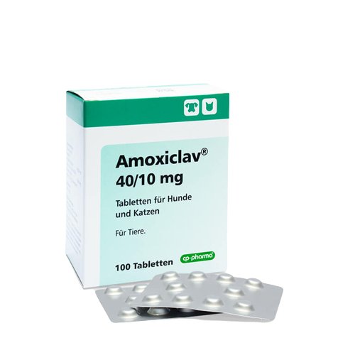 Amoxiclav 40/10 mg 100tab