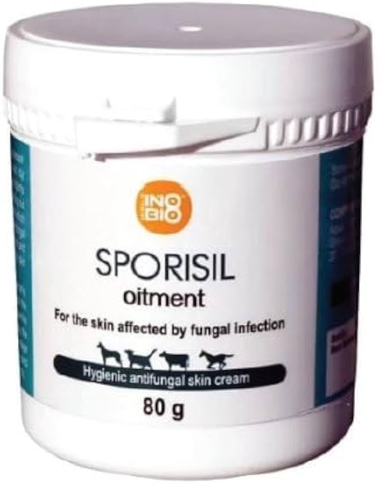 Sporisil Antifungal/Antibacterial/Antiseptic Ointment for animals 80 gm