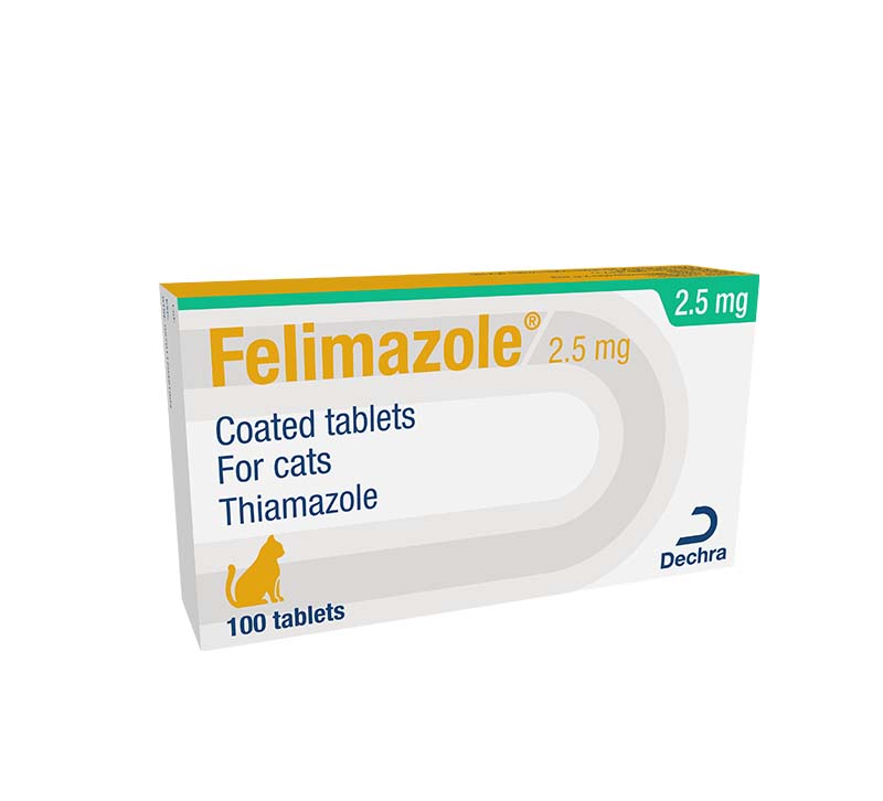 Felimazole® Coated Tablets (methimazole/Thiamazole) 2.5mg 100 Tabs