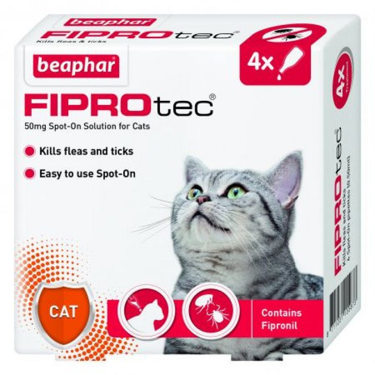 FIPROTEC FOR CAT - 4 PIPETTES 50mg
