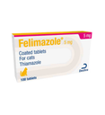 Felimazole® Coated Tablets (methimazole/Thiamazole) 5mg 100 Tabs 